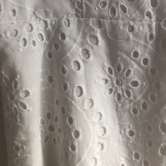 Urban Outfitters White Eyelet Dress Size 6 - Picture 3 of 7